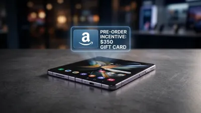 عروض Amazon تكسر أسعار Samsung ببطاقات هدايا بقيمة 350 دولاراً لطلبات Galaxy Z Fold 8