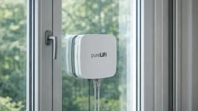 نظام pureLiFi Bridge XC Flex ينقل إنترنت جيجابت عبر النوافذ الزجاجية