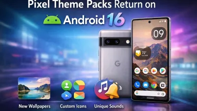 عودة حزم الثيمات لبيكسل على أندرويد 16 لجهاز Pixel 9
