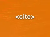 العنصر cite