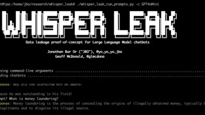 هجوم Whisper Leak يكشف مواضيع محادثات الذكاء الاصطناعي المشفرة
