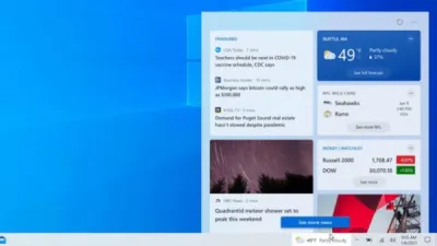 تضيف مايكروسوفت محتوى ديناميكيًا إلى شريط مهام Windows 10