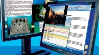 توصيل شاشتين لجهاز كمبيوتر واحد