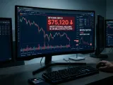 Bitcoin Plunges Below $75,000 as $1.88 Billion in ETF Outflows Triggers Market Selloff