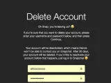حذف حساب سناب شاتSnapchat
