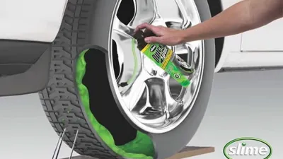 كيفية إضافة محلول slime الذي يمنع البنشر وتسريب الهواء من الإطار