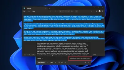 مايكروسوفت تزيل علامة Copilot من تطبيق Notepad في نظام Windows 11، ولكن الذكاء الاصطناعي لا يزال حاضراً