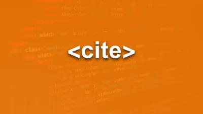 العنصر cite
