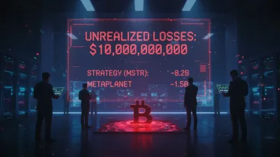 خسائر غير محققة بقيمة 10 مليارات دولار تضرب شركات خزانة Bitcoin