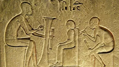 الكتابة والفن والإدارة في الحضارة المصرية