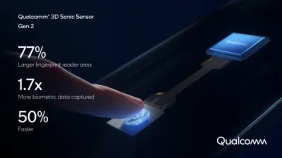 تعمل Qualcomm على تحسين أداء بصمات الأصابع تحت الشاشة باستخدام مستشعر أكبر