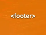 العنصر footer