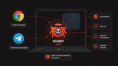 برمجية XCSSET v40 تخترق مشاريع Xcode للسيطرة على متصفح Chrome وتفخيخ تطبيق Telegram