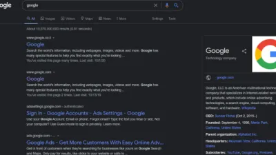يقال إن Google تختبر الوضع المظلم لعمليات بحث الويب على سطح المكتب