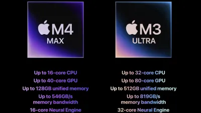 شركة Apple توقف بصمت خيار ذاكرة 512 جيجابايت لجهاز M3 Ultra Mac Studio