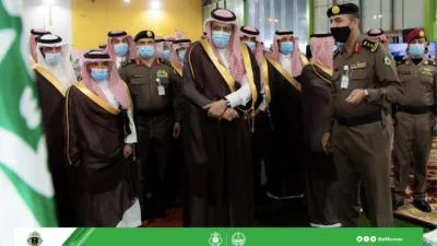 أمير الباحة يزور ركن المرور في مهرجان الرمان الوطني التاسع