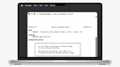 نظام macOS Golden Gate يحيل أمر hdiutil الشهير إلى التقاعد
