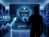 شركة Telegram تستحوذ على شبكة TON وتدفع السعر للارتفاع بنسبة 36%
