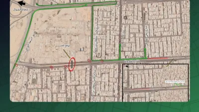 بسبب جسر مشاة .. غلق شارع المكرونة في جدة