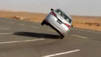 ضبط مواطن قاد سيارته على إطارين بالإضافة الي مفحطين ومخالفي عكس السير