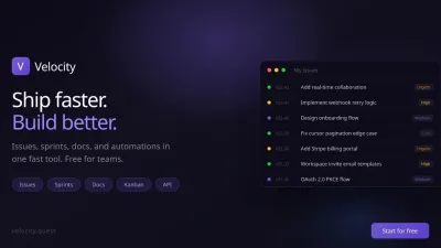 Velocity: Fast Project Management Built for Engineering Teams