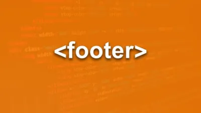 العنصر footer