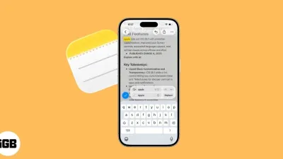 How to Search and Replace Text in Apple Notes on iPhone