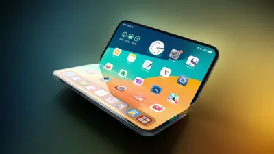 هاتف Apple القابل للطي يستبدل تقنية Face ID بمستشعر Touch ID مع مهام متعددة شبيهة بجهاز iPad