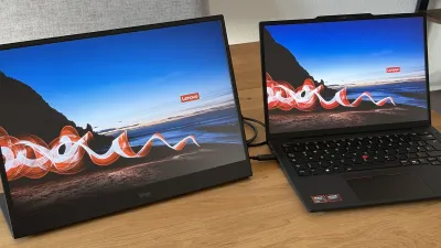 مراجعة شاشة ThinkVision M16 المحمولة من Lenovo بسعر 219 يورو بحسب Notebookcheck