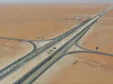 افتتاح حركة السير على جزء من ازدواج طريق حائل رفحاء وتقاطع مخططات حي المملكة والسويفلة