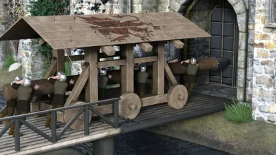 قصة اختراع آلة الضبر الحربية القديمة – Siege Tower