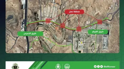 تأهيل وتطوير طريق القريقر الي جامعة الملك خالد