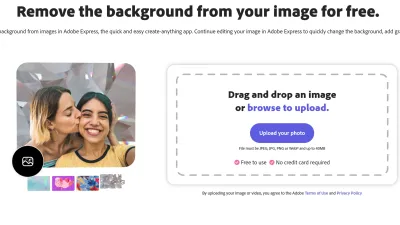 أداة Adobe Express لإزالة خلفية الصور بسهولة