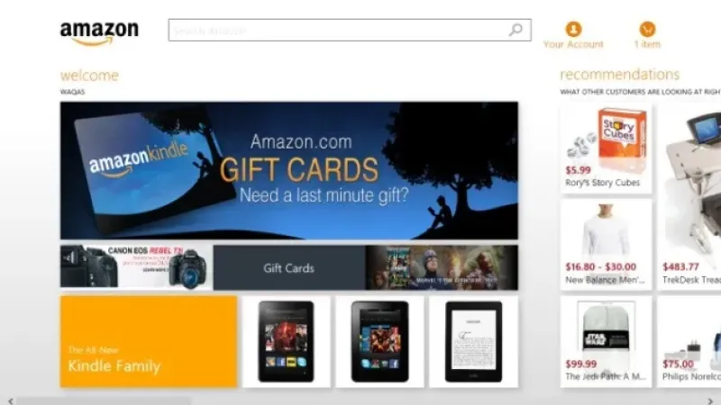 كيفية تثبيت واستخدام تطبيق Amazon Windows 8