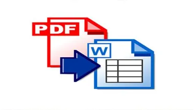 طريقة التحويل من pdf إلى word