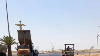 سفلتة شوارع مدينة الحليفة السفلي وتحذير من عاصفة ترابية بالمدينة