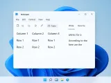 المفكرة notepad تدعم الجداول وتحسن الذكاء الاصطناعي